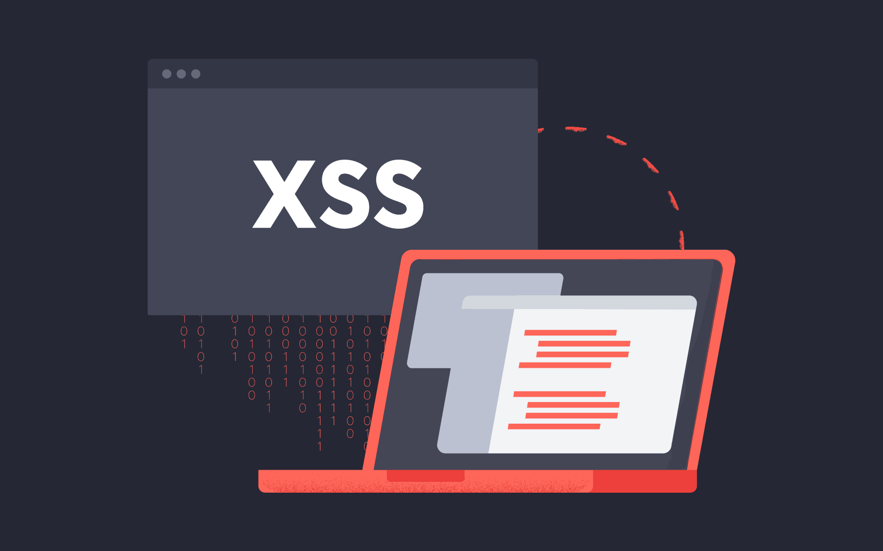 graphic image showing XSS